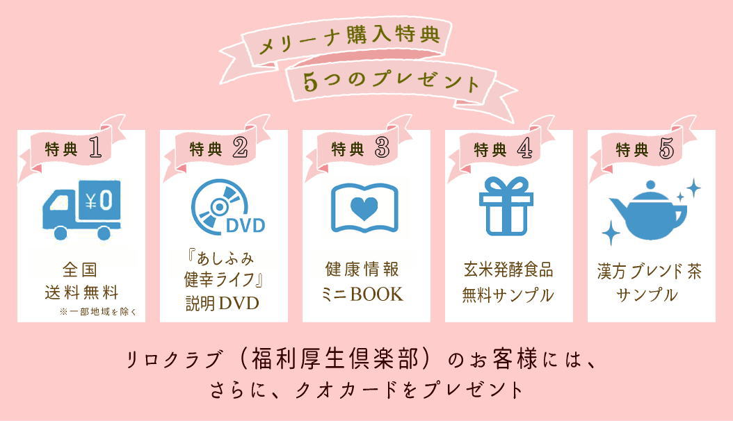 メリーナの5大特典